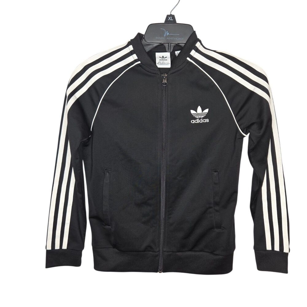 adidas Originals Youth Boys/Girls Adicolor SST Track Jacket Black/White 9/10